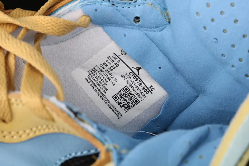 All categories Air Jordan Jordan series basketball shoes Air Jordan 1 High Z version Air Jordan 1 Zoom CMFT AJ1 Joe 1 black blue yellow CT0978-900